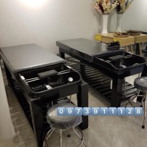 Giường gội đầu 2in1 – Bồn nhựa vuông giá rẻ