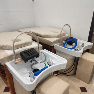 Giường gội đầu 2in1 – Bồn sứ tai thỏ giá rẻ